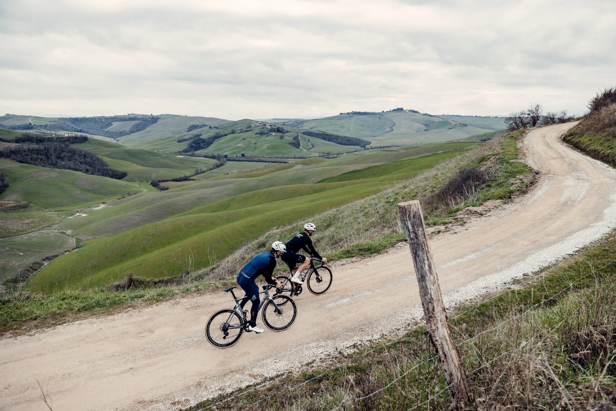 Tuscany Strade Bianche gravel roads cycling near Siena